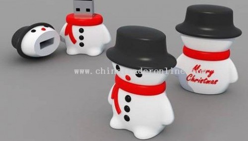 snowman USB flash drive for Christmas gifts